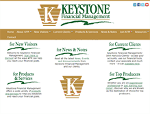 Tablet Screenshot of keystonefinancialmanagement.com